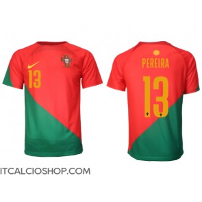 Portogallo Danilo Pereira #13 Prima Maglia Mondiali 2022 Manica Corta